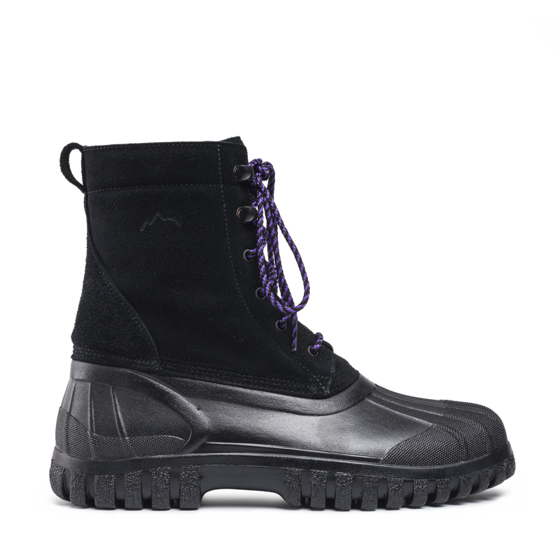 Anatra Black Suede Shearling W